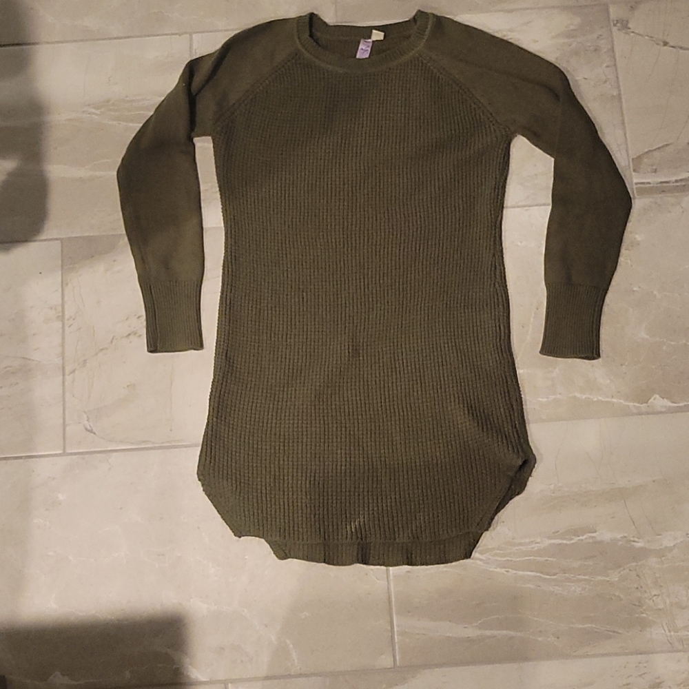 xs alya long sleeve knit dress